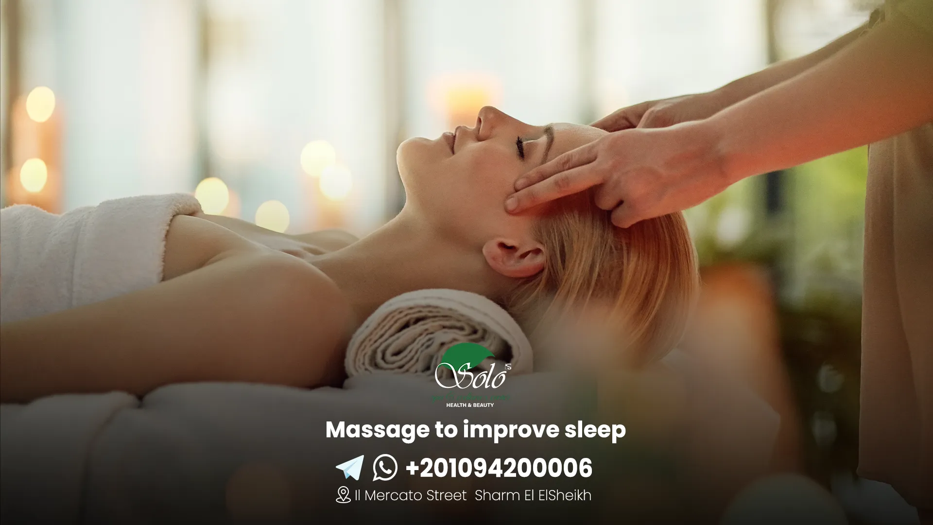 Massage to improve sleep