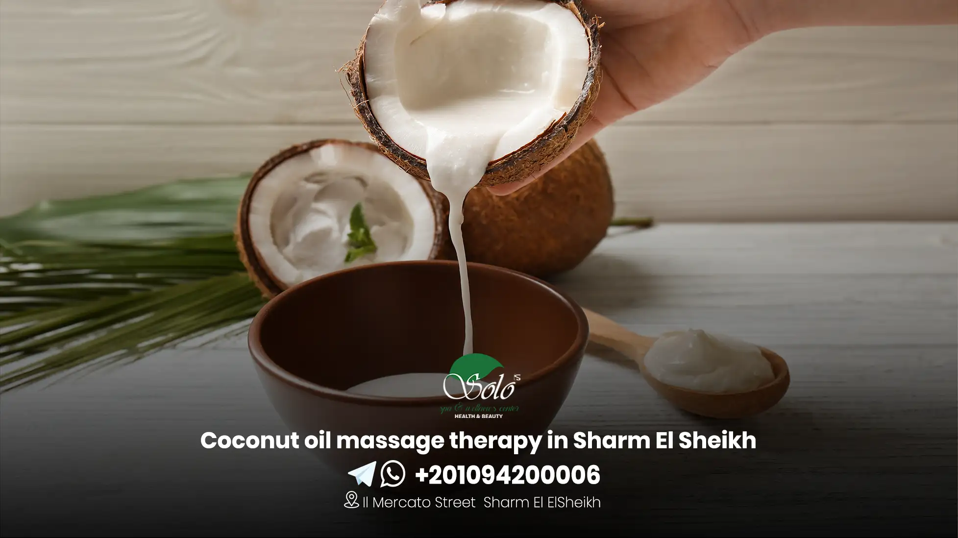 Coconut oil massage therapy in Sharm El Sheikh